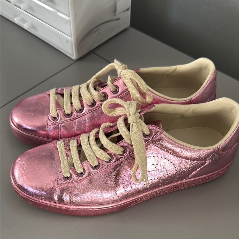 Pink Metallic Women's Sneakers